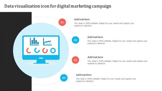 Data Visualization Icon For Digital Marketing Campaign