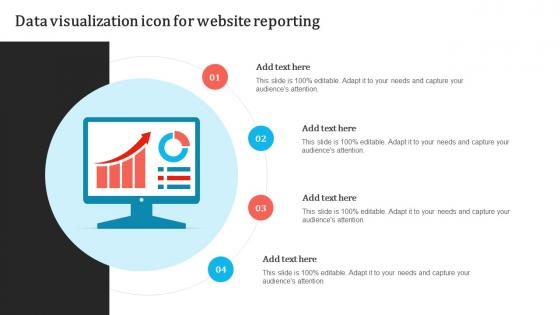 Data Visualization Icon For Website Reporting