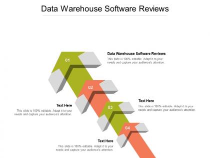 Data warehouse software reviews ppt powerpoint presentation ideas aids cpb