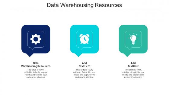 Data Warehousing Resources Ppt Powerpoint Presentation Icon Templates Cpb