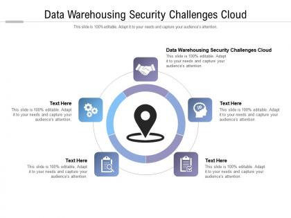 Data warehousing security challenges cloud ppt powerpoint presentation cpb
