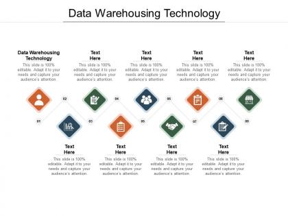 Data warehousing technology ppt powerpoint presentation outline format cpb