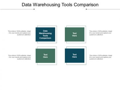 Data warehousing tools comparison ppt powerpoint presentation slides clipart images cpb