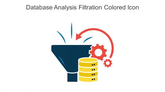 Database Analysis Filtration Colored Icon In Powerpoint Pptx Png And Editable Eps Format