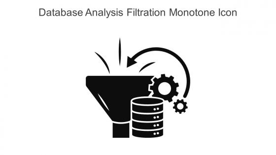 Database Analysis Filtration Monotone Icon In Powerpoint Pptx Png And Editable Eps Format