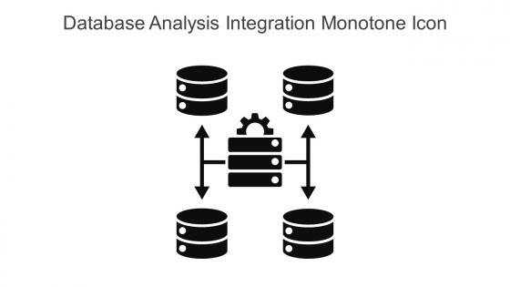 Database Analysis Integration Monotone Icon In Powerpoint Pptx Png And Editable Eps Format