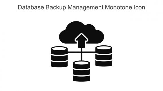 Database Backup Management Monotone Icon In Powerpoint Pptx Png And Editable Eps Format