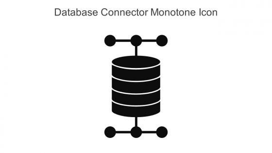 Database Connector Monotone Icon In Powerpoint Pptx Png And Editable Eps Format