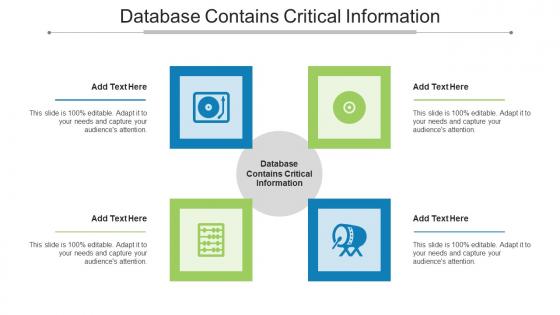 Database Contains Critical Information In Powerpoint And Google Slides Cpb