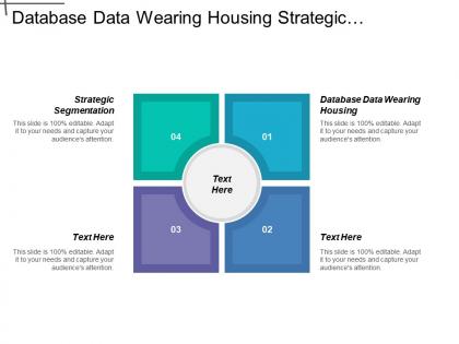 Database data wearing housing strategic segmentation market research