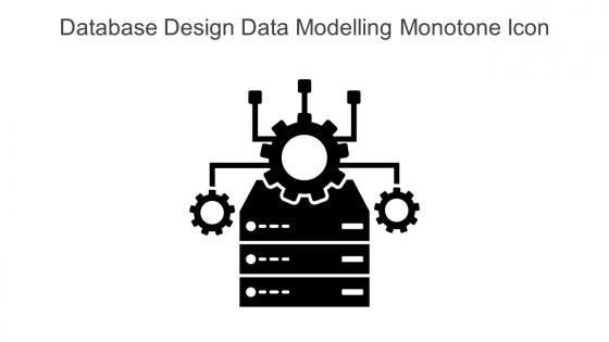 Database Design Data Modelling Monotone Icon In Powerpoint Pptx Png And Editable Eps Format