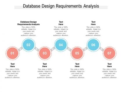 Database design requirements analysis ppt powerpoint presentation pictures clipart cpb