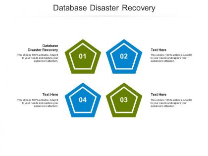 Database disaster recovery ppt powerpoint presentation infographics graphics design cpb
