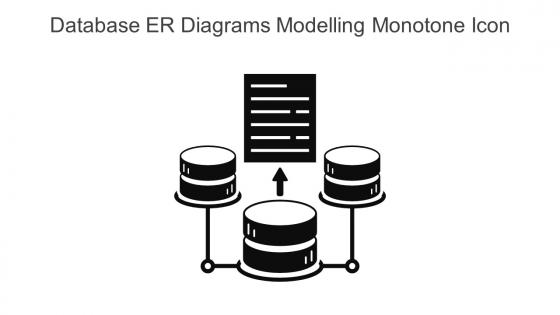 Database ER Diagrams Modelling Monotone Icon In Powerpoint Pptx Png And Editable Eps Format