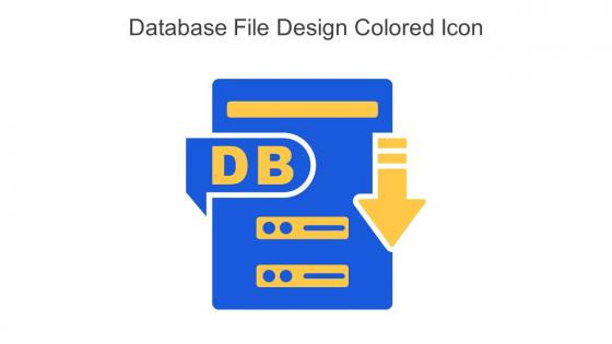 Database File Design Colored Icon In Powerpoint Pptx Png And Editable Eps Format