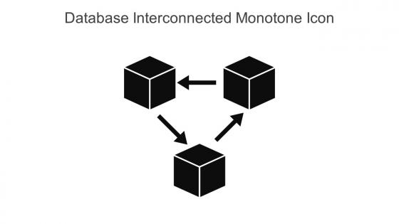 Database Interconnected Monotone Icon In Powerpoint Pptx Png And Editable Eps Format