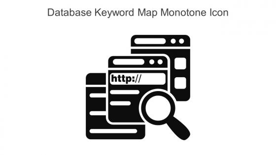 Database Keyword Map Monotone Icon In Powerpoint Pptx Png And Editable Eps Format