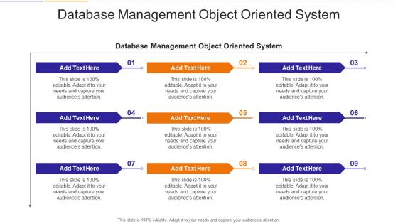 Database Management Object Oriented System In Powerpoint And Google Slides Cpb