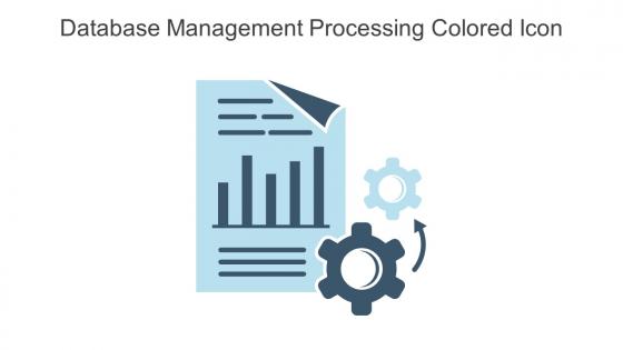 Database Management Processing Colored Icon In Powerpoint Pptx Png And Editable Eps Format