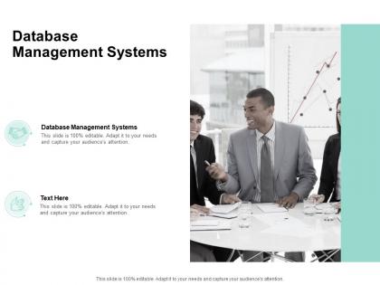 Database management systems ppt powerpoint presentation model graphics pictures cpb