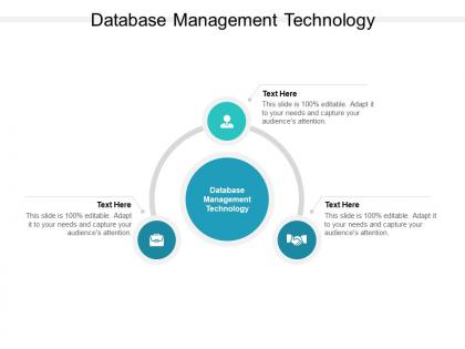 Database management technology ppt powerpoint presentation infographics graphics example cpb