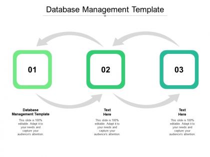 Database management template ppt powerpoint presentation portfolio slides cpb