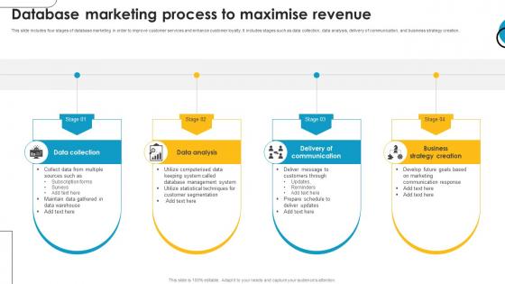 Database Marketing Process To Maximise Revenue