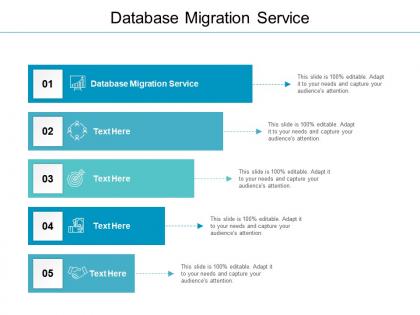 Database migration service ppt powerpoint presentation gallery slide cpb