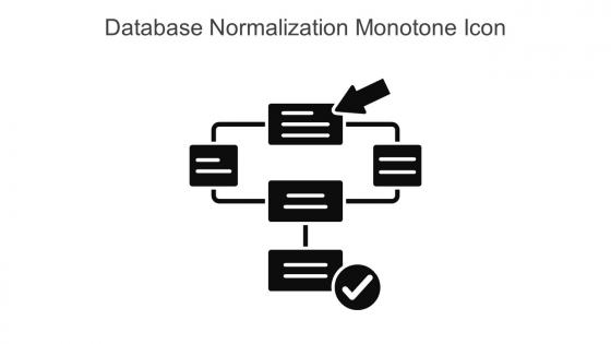 Database Normalization Monotone Icon In Powerpoint Pptx Png And Editable Eps Format