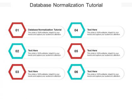 Database normalization tutorial ppt powerpoint presentation summary structure cpb