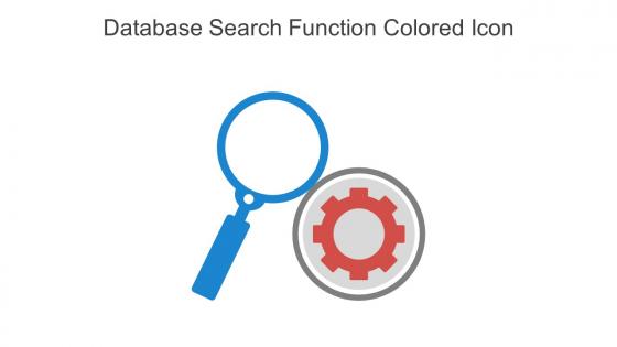 Database Search Function Colored Icon In Powerpoint Pptx Png And Editable Eps Format