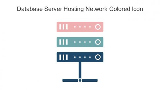 Database Server Hosting Network Colored Icon In Powerpoint Pptx Png And Editable Eps Format