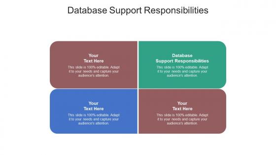 Database support responsibilities ppt powerpoint presentation gallery background image cpb
