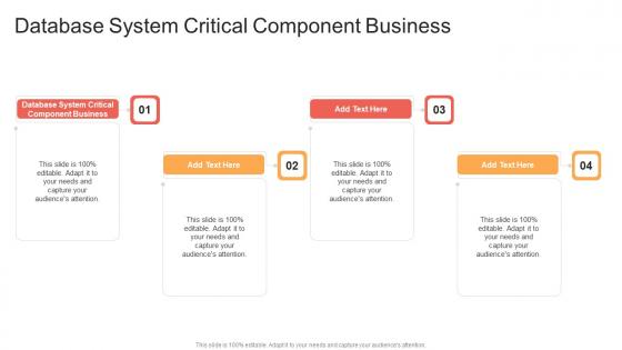 Database System Critical Component Business In Powerpoint And Google Slides Cpb
