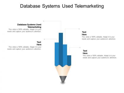 Database systems used telemarketing ppt powerpoint presentation pictures inspiration cpb