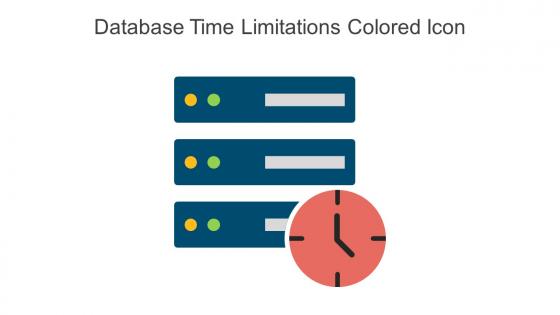 Database Time Limitations Colored Icon In Powerpoint Pptx Png And Editable Eps Format