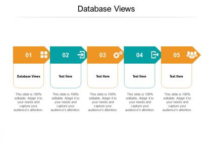 Database views ppt powerpoint presentation professional themes cpb