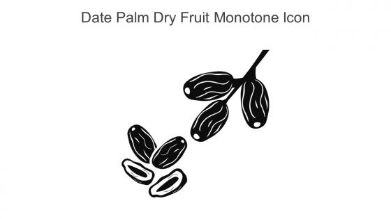 Date Palm Dry Fruit Monotone Icon In Powerpoint Pptx Png And Editable Eps Format