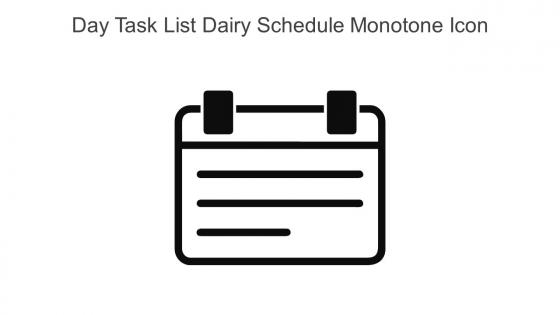 Day Task List Dairy Schedule Monotone Icon In Powerpoint Pptx Png And Editable Eps Format