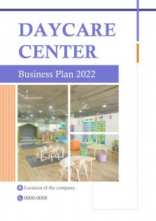 Daycare Center Business Plan Pdf Word Document