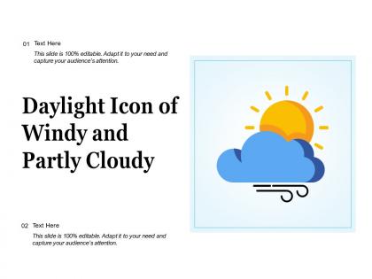 Daylight icon of windy and partly cloudy