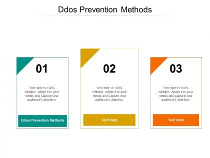 Ddos prevention methods ppt powerpoint presentation clipart cpb