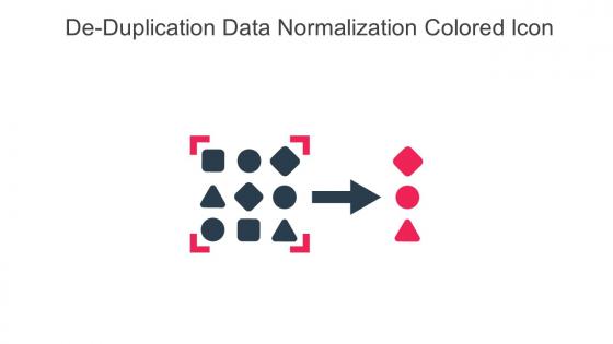 De Duplication Data Normalization Colored Icon In Powerpoint Pptx Png And Editable Eps Format