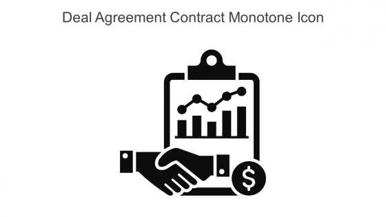 Deal Agreement Contract Monotone Icon In Powerpoint Pptx Png And Editable Eps Format