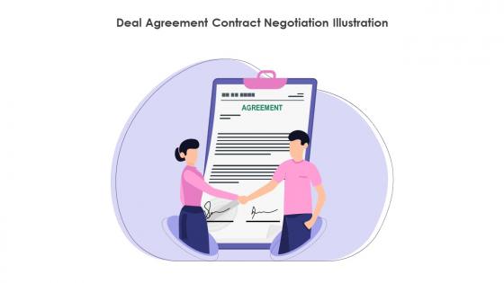 Deal Agreement Contract Negotiation Illustration