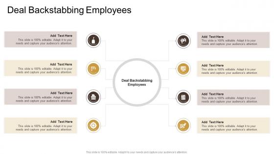 Deal Backstabbing Employees In Powerpoint And Google Slides Cpb