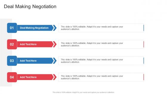 Deal Making Negotiation In Powerpoint And Google Slides Cpb
