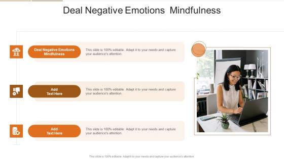 Deal Negative Emotions Mindfulness In Powerpoint And Google Slides Cpb