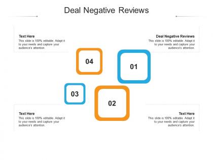Deal negative reviews ppt powerpoint presentation file design ideas cpb