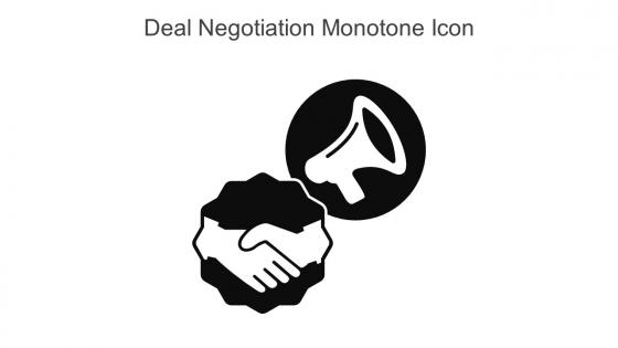 Deal Negotiation Monotone Icon In Powerpoint Pptx Png And Editable Eps Format